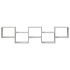 Estante cubo de pared 5 compartimentos madera gris