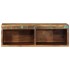 Mueble de TV de pared madera maciza reciclada 60x30x19