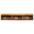 Mueble de TV de pared madera maciza de acacia 100x30x19