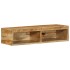 Mueble de TV de pared madera maciza de mango rugosa 80x30x19