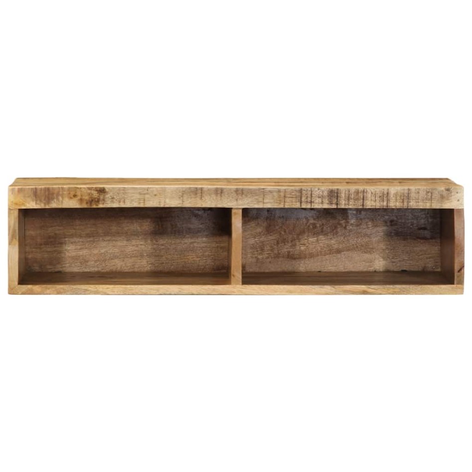 Mueble de TV de pared madera maciza de mango rugosa 80x30x19