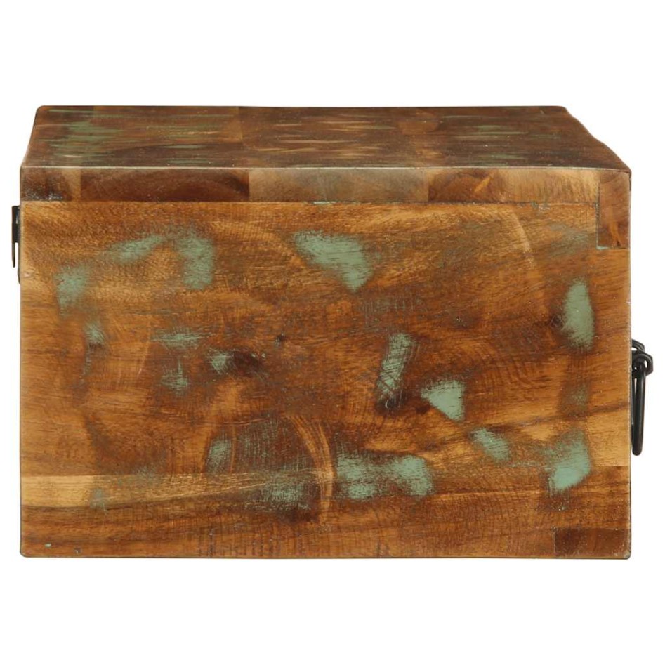 Mueble de TV de pared madera maciza reciclada 80x30x19