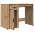 Escritorio de madera de ingeniería roble artisan 100x49x75