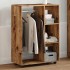 Armario madera de ingeniería madera envejecida 80x40x110