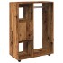 Armario madera de ingeniería madera envejecida 80x40x110