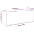 Armario de pared baño madera ingeniería gris Sonoma 80x25x30