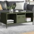 Mesa de centro acero laminado frío verde oliva 101,5x50x43,5