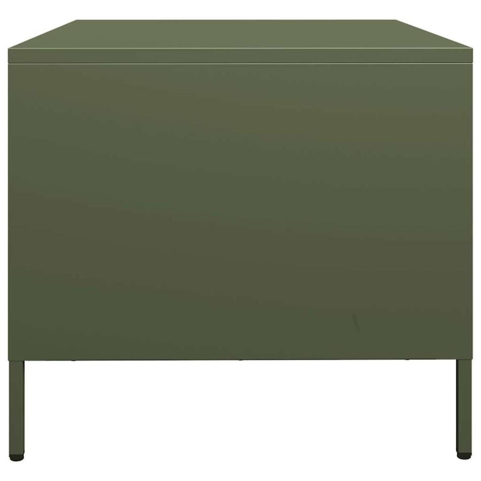 Mesa de centro acero laminado frío verde oliva 101,5x50x43,5