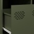 Mesa de centro acero laminado frío verde oliva 101,5x50x43,5