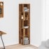 Mueble de esquina madera de ingeniería envejecida 33x33x165