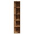 Mueble de esquina madera de ingeniería envejecida 33x33x165