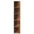 Mueble de esquina madera de ingeniería envejecida 33x33x165