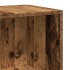 Mueble de esquina madera de ingeniería envejecida 33x33x165
