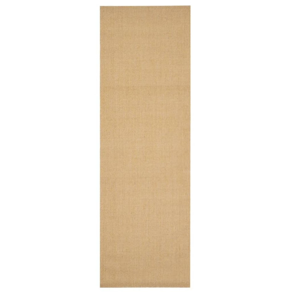 Alfombra de sisal natural 80x250