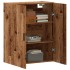 Armario de pared madera de ingeniería envejecida 69,5x34x90