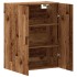 Armario de pared madera de ingeniería envejecida 69,5x34x90