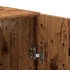 Armario de pared madera de ingeniería envejecida 69,5x34x90