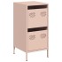 Aparador de acero laminado en frío rosa 35x39x73,5