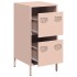 Aparador de acero laminado en frío rosa 35x39x73,5
