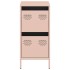 Aparador de acero laminado en frío rosa 35x39x73,5