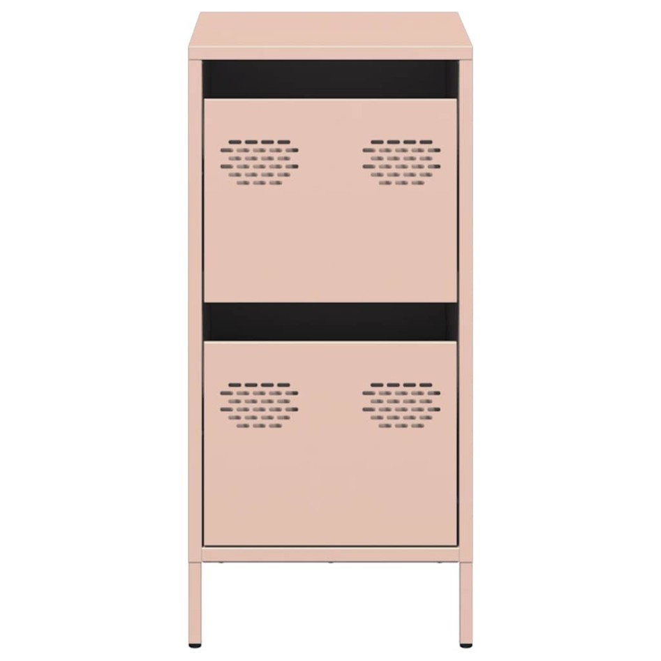 Aparador de acero laminado en frío rosa 35x39x73,5