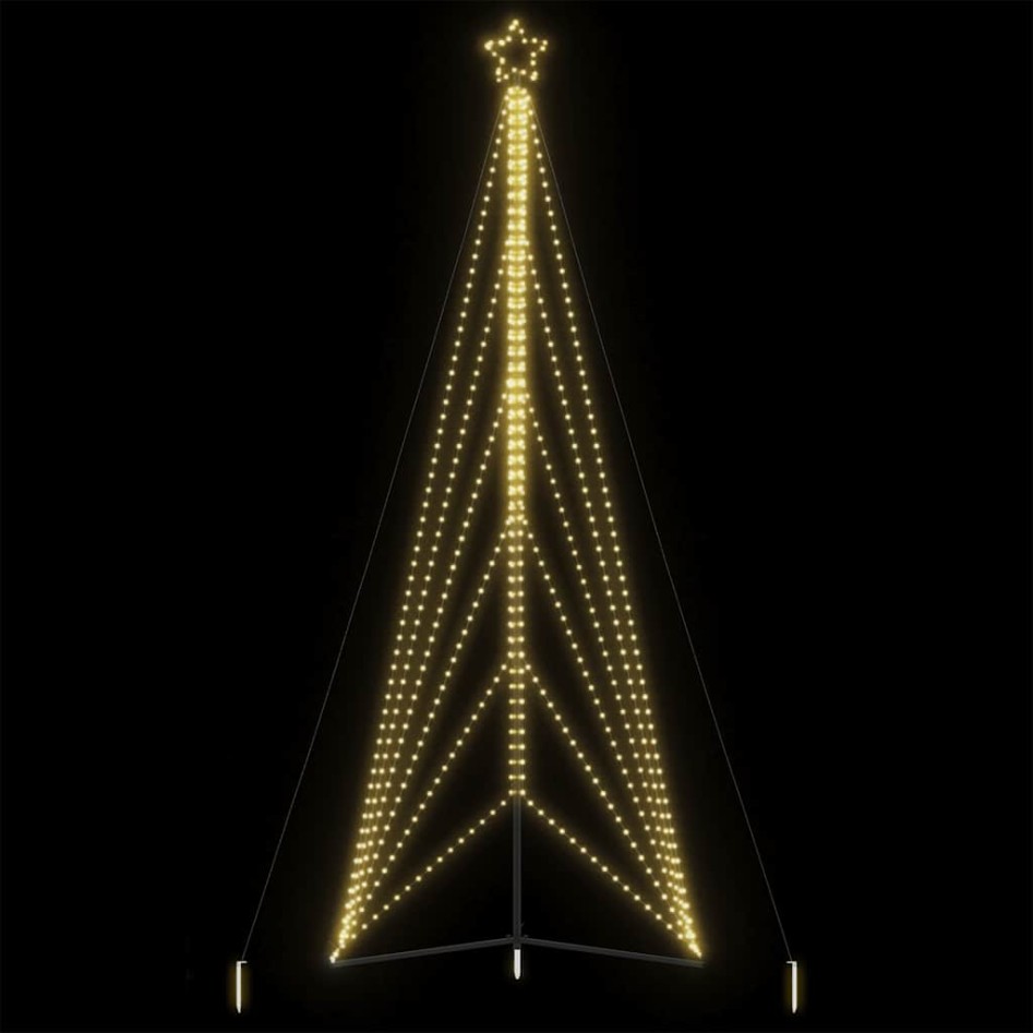 Árbol de Navidad LED 861 LEDs blanco cálido 478