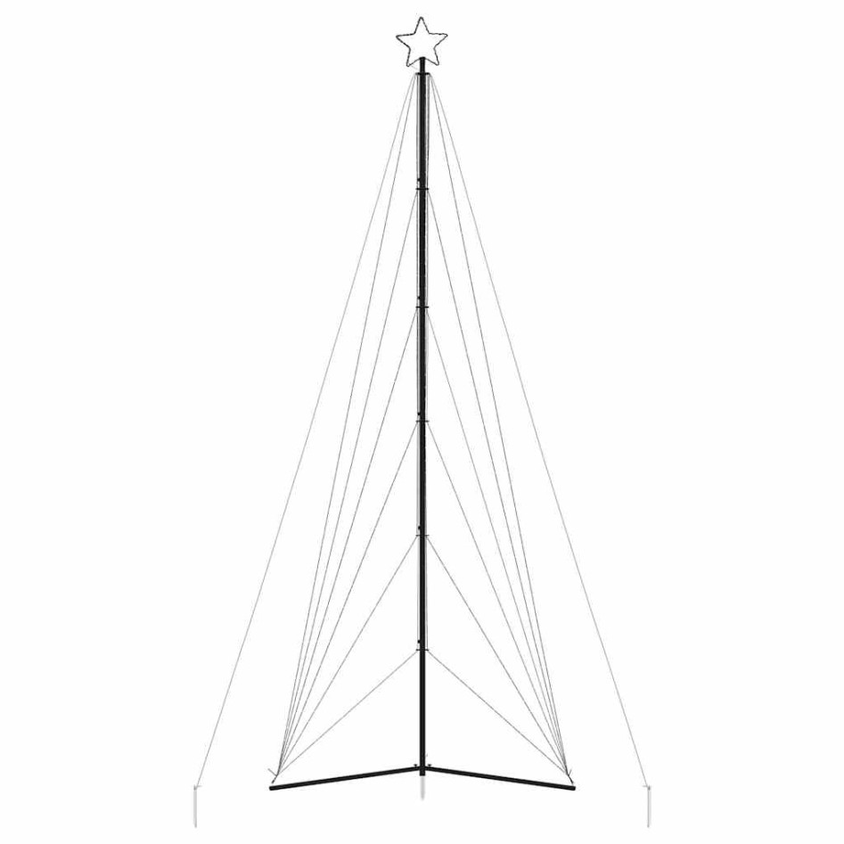 Árbol de Navidad LED 861 LEDs blanco cálido 478