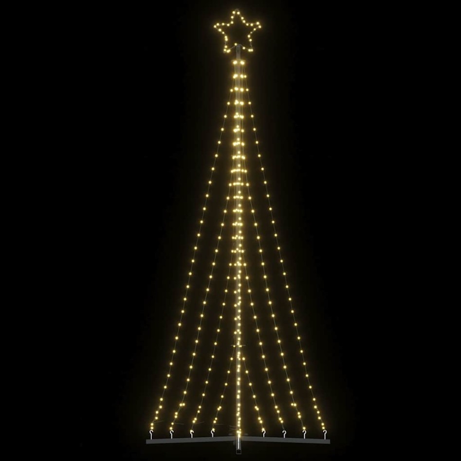 Árbol de Navidad LED 447 LEDs blanco cálido 249