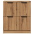 Aparador de madera de ingeniería roble artisan 60x30x70