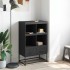Aparador de acero negro 68x39x111,5