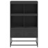 Aparador de acero negro 68x39x111,5