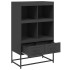 Aparador de acero negro 68x39x111,5