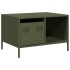 Mesa de centro acero laminado frío verde oliva
