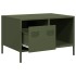Mesa de centro acero laminado frío verde oliva