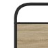 Estructura de cama sin colchón 100x200 cm madera roble