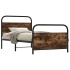Estructura de cama sin colchón 100x190 cm madera roble