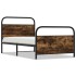 Estructura de cama sin colchón 100x190 cm madera roble