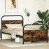 Estructura de cama sin colchón 100x190 cm madera roble