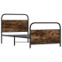 Estructura cama sin colchón 107x203 cm madera roble