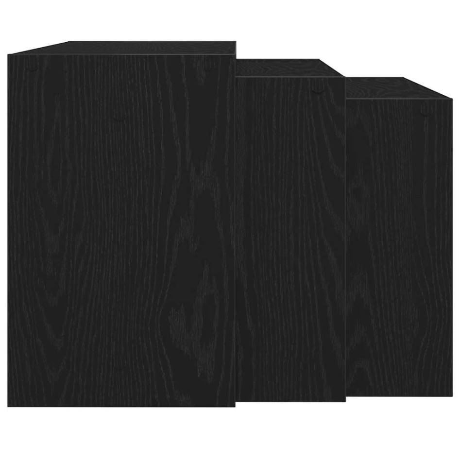 Mesas apilables 3 piezas madera contrachapada