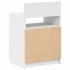 Mesilla de noche con 2 cajones blanca 40x33x60