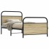 Estructura de cama sin colchón 90x190 cm madera roble