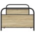 Estructura de cama sin colchón 90x190 cm madera roble