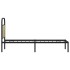 Estructura de cama sin colchón 80x200 cm madera roble