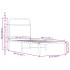 Estructura de cama sin colchón 80x200 cm madera roble