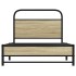 Estructura de cama sin colchón 100x190 cm madera roble