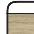 Cabecero de acero y madera de ingeniería roble Sonoma 180