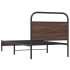 Estructura de cama sin colchón 90x200 cm madera marrón