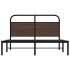 Estructura de cama sin colchón 120x200 cm madera marrón