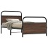 Estructura de cama sin colchón 90x200 cm madera marrón